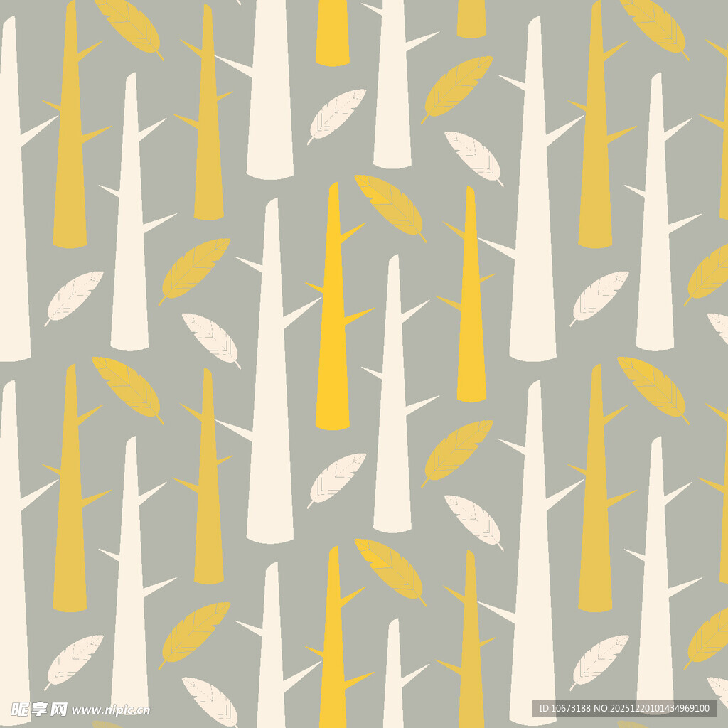 简约树木图案纹理背景