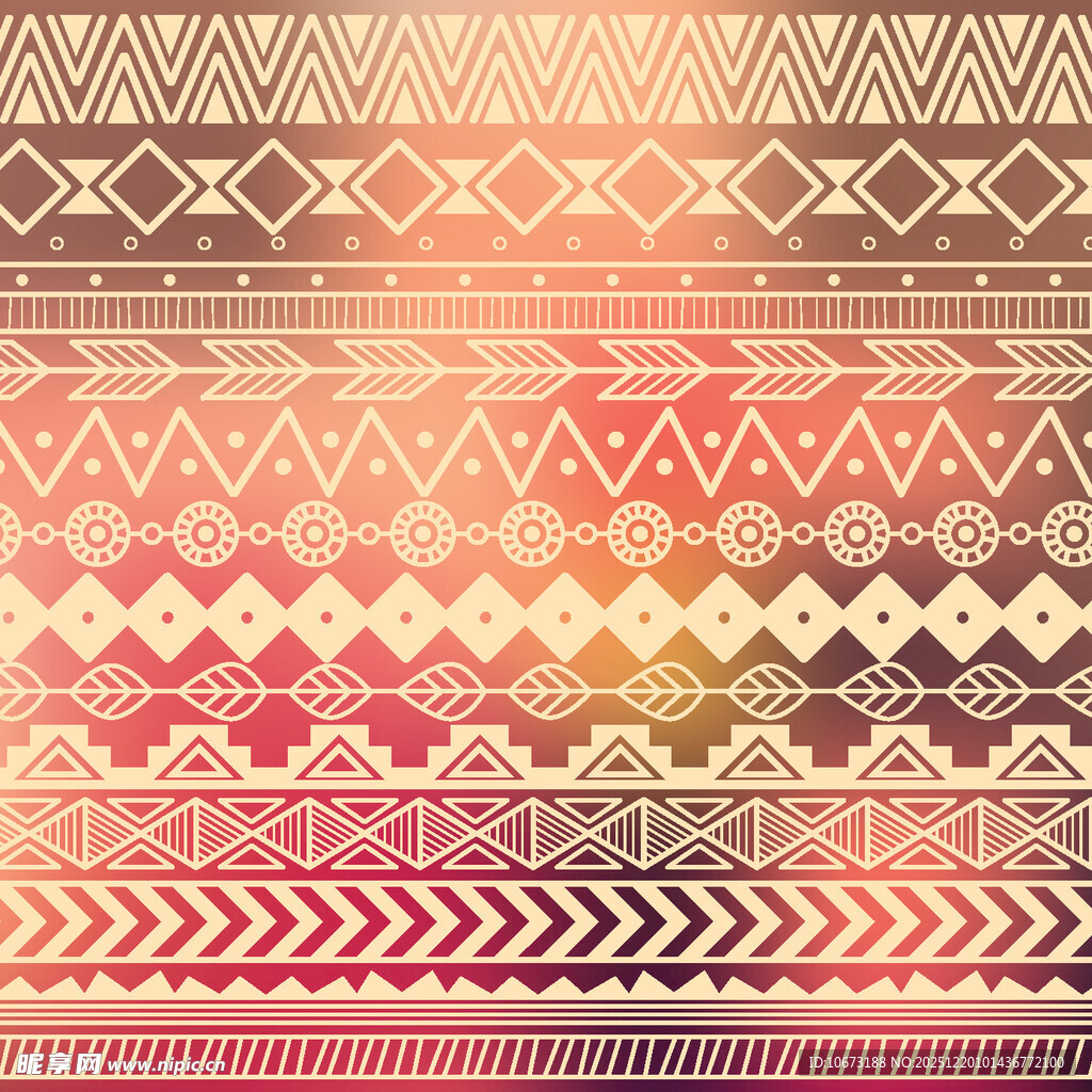 民族风几何图案背景