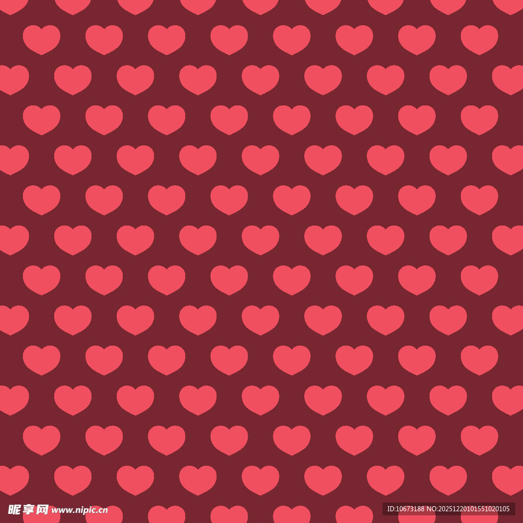 红色心形图案背景