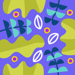 抽象植物图案背景设计