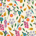 多彩花卉图案背景