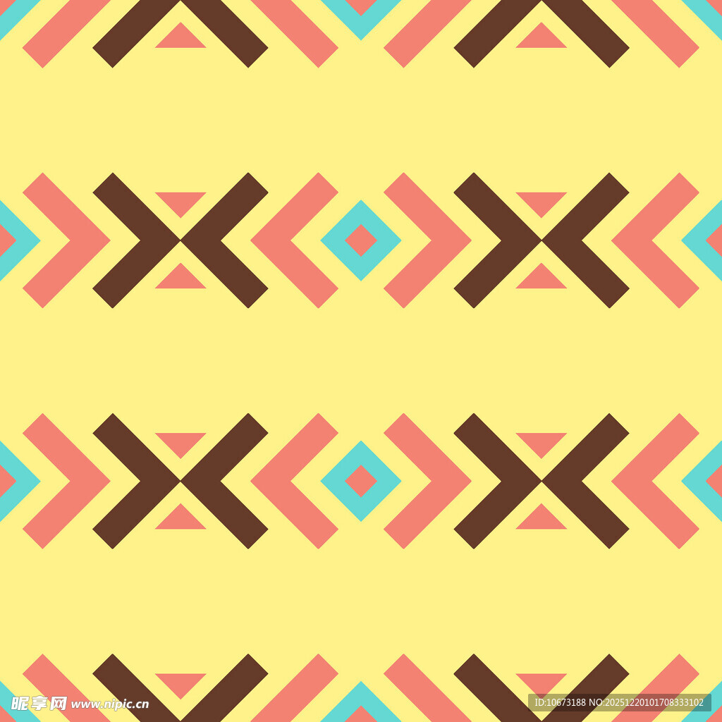 几何图案彩色无缝背景