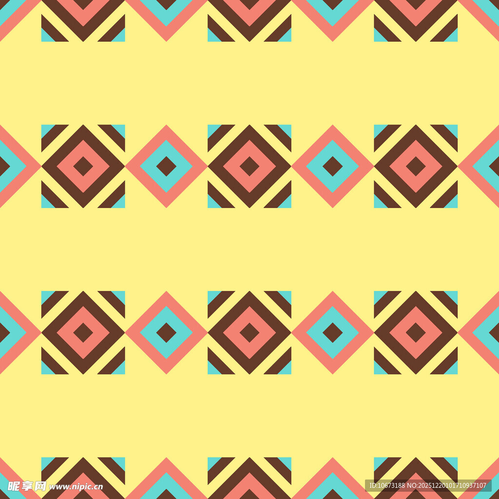 几何图案彩色无缝背景