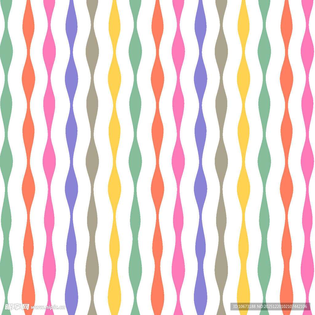 多彩波浪条纹图案背景