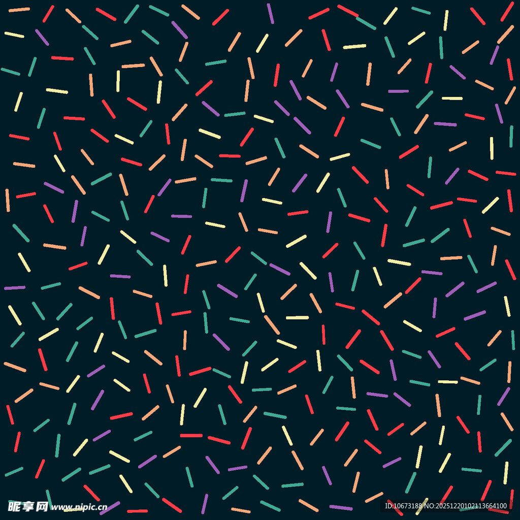 多彩线条构成的抽象图案