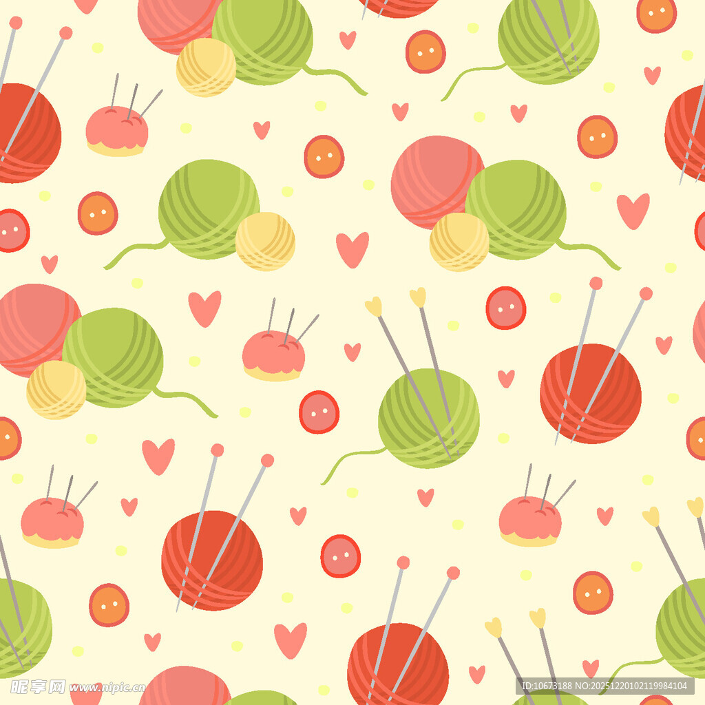 多彩毛线编织图案背景