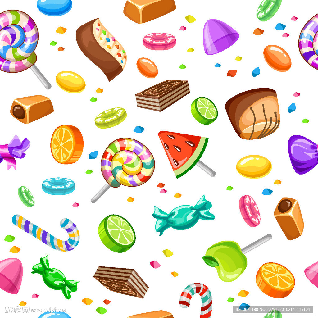 缤纷多彩的糖果甜点世界