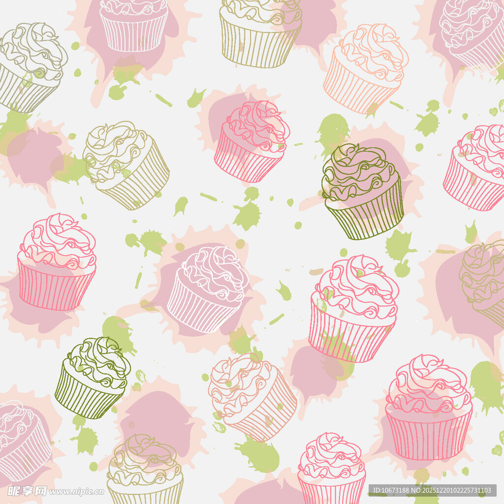 粉色系玫瑰图案背景