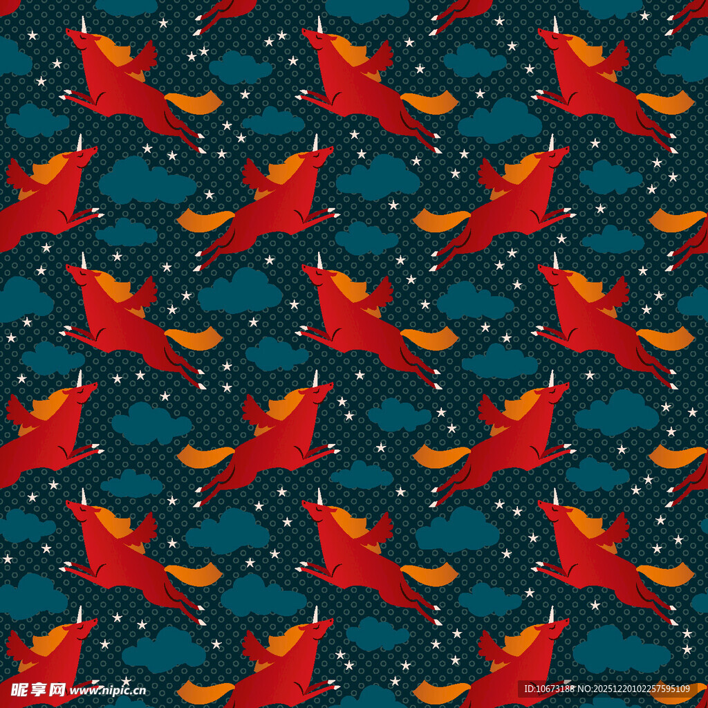 圣诞红鸟雪花图案背景