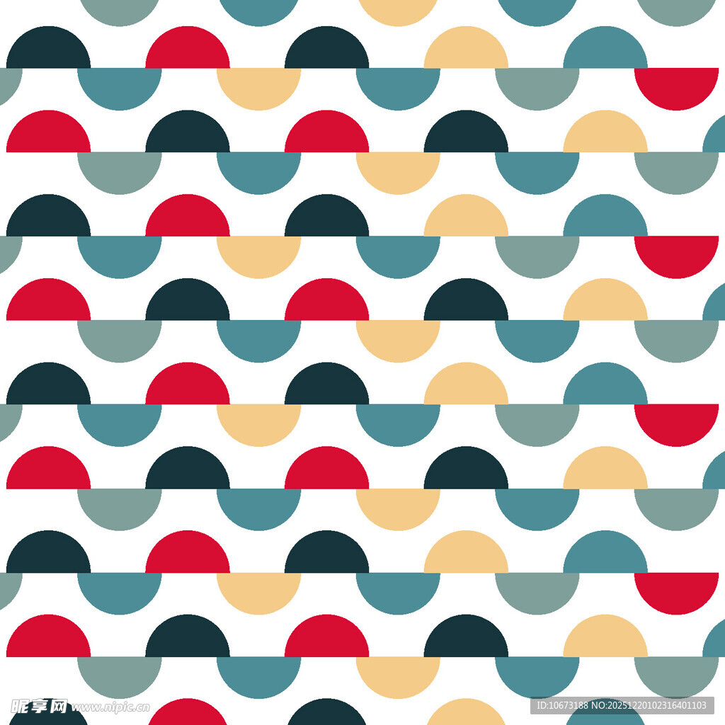 几何半圆图案背景纹理