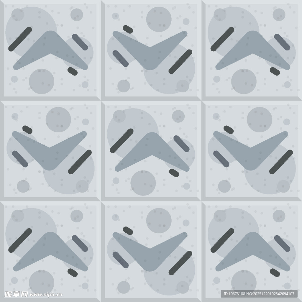 几何飞机图案无缝背景图