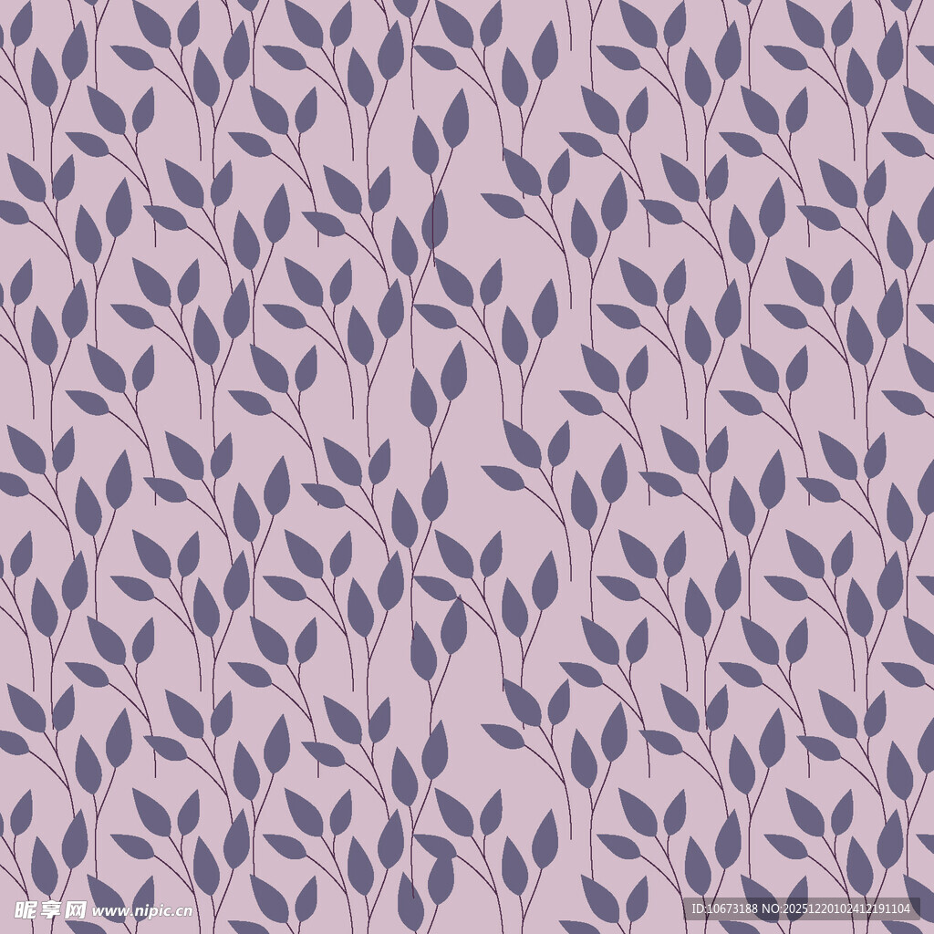 淡紫色叶片图案纹理背景