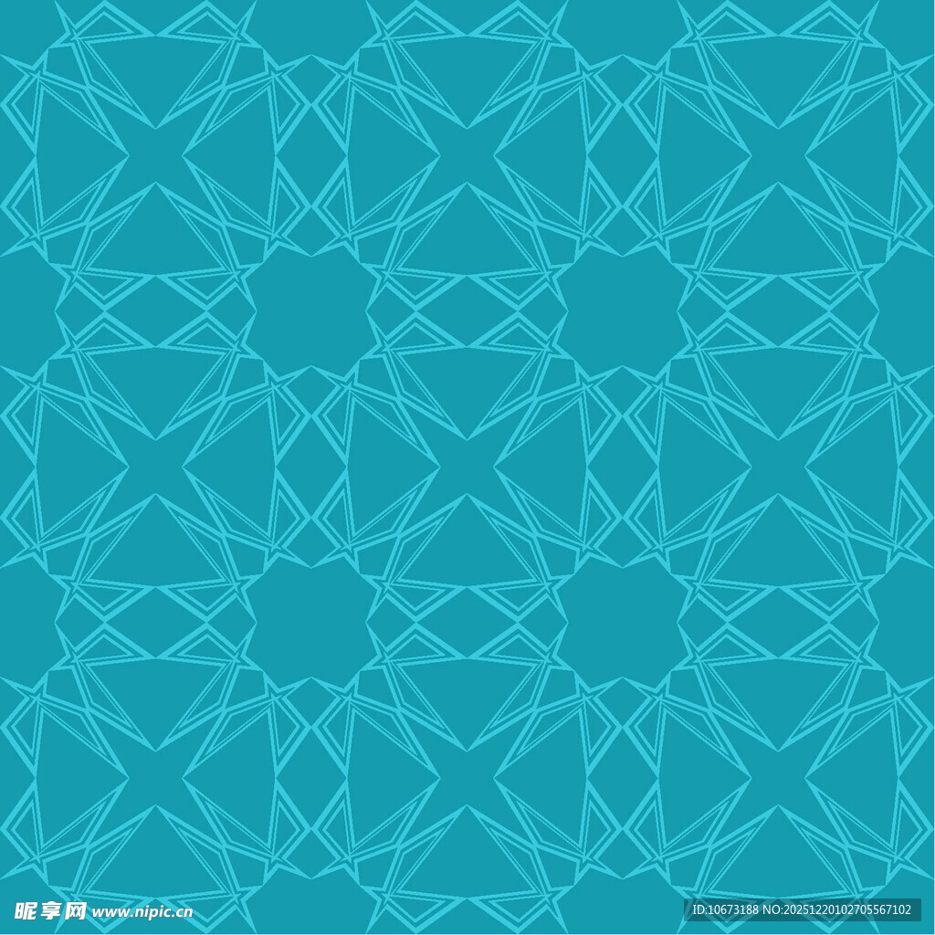 蓝绿色几何图案背景