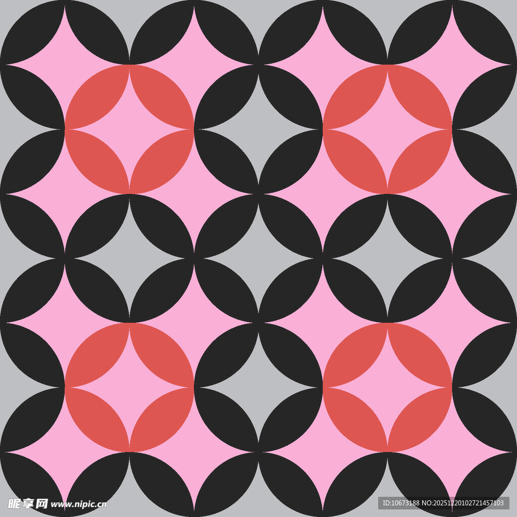 几何图案粉色背景装饰图