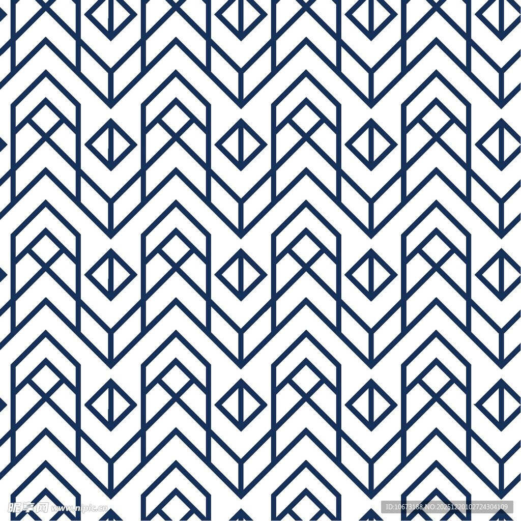 蓝白几何图案无缝背景