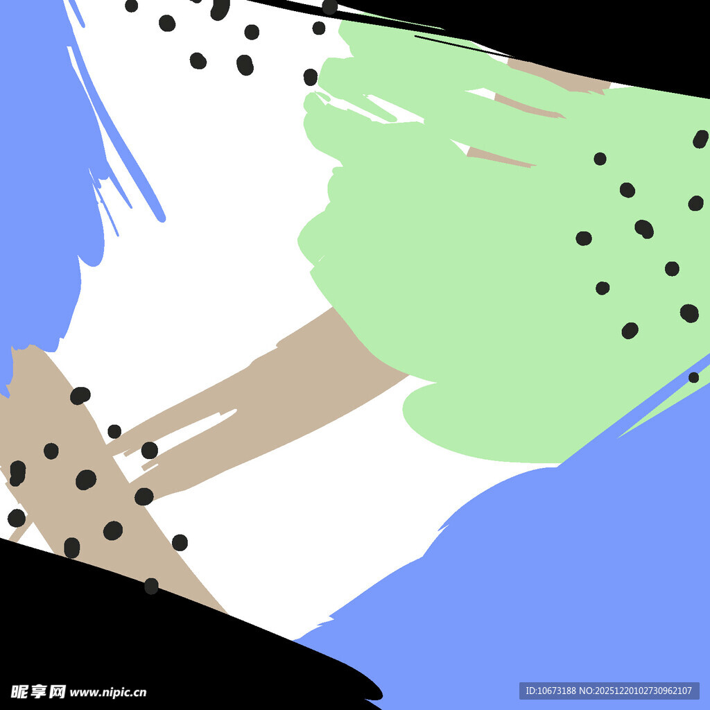 抽象多彩笔触艺术画面