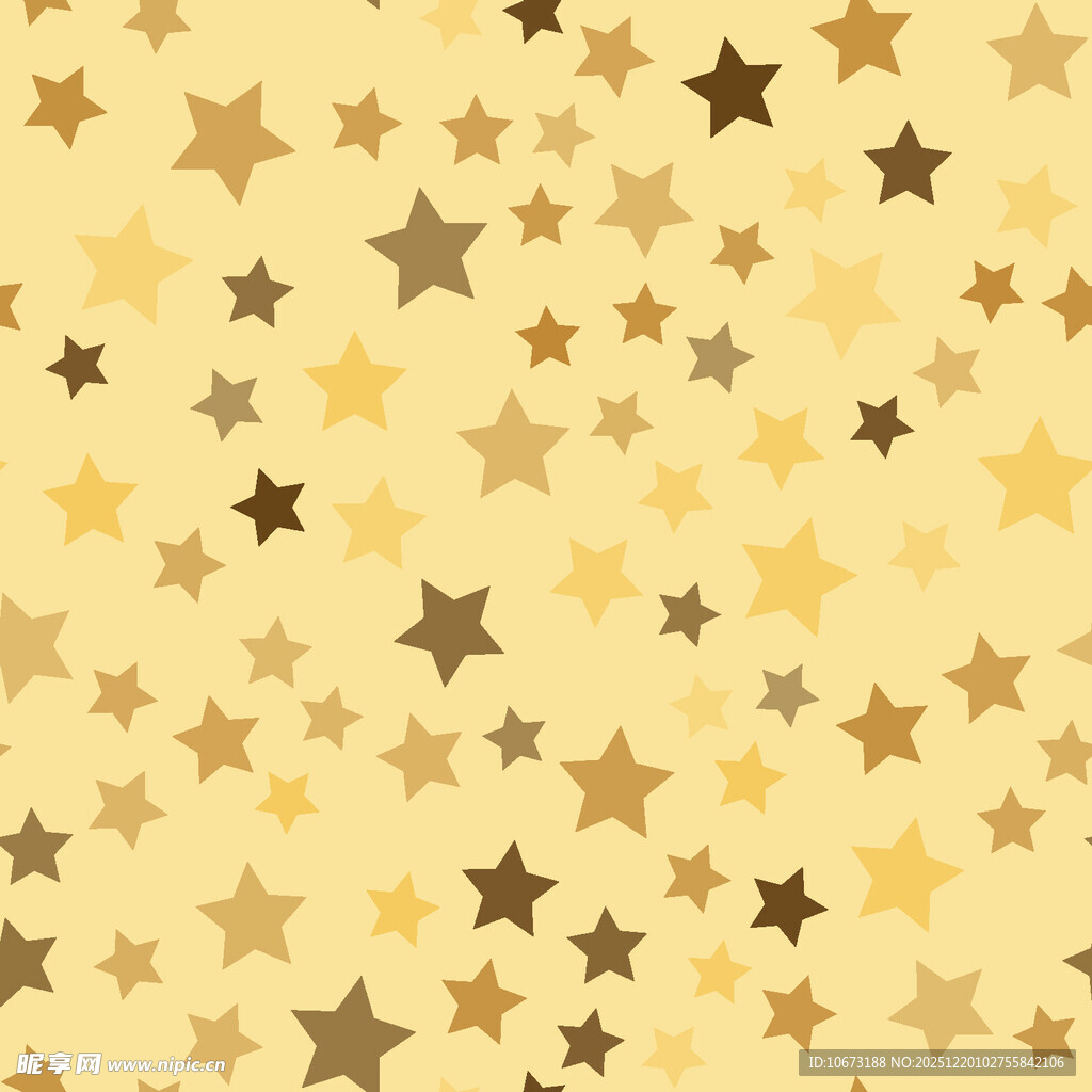 金色星星背景图案