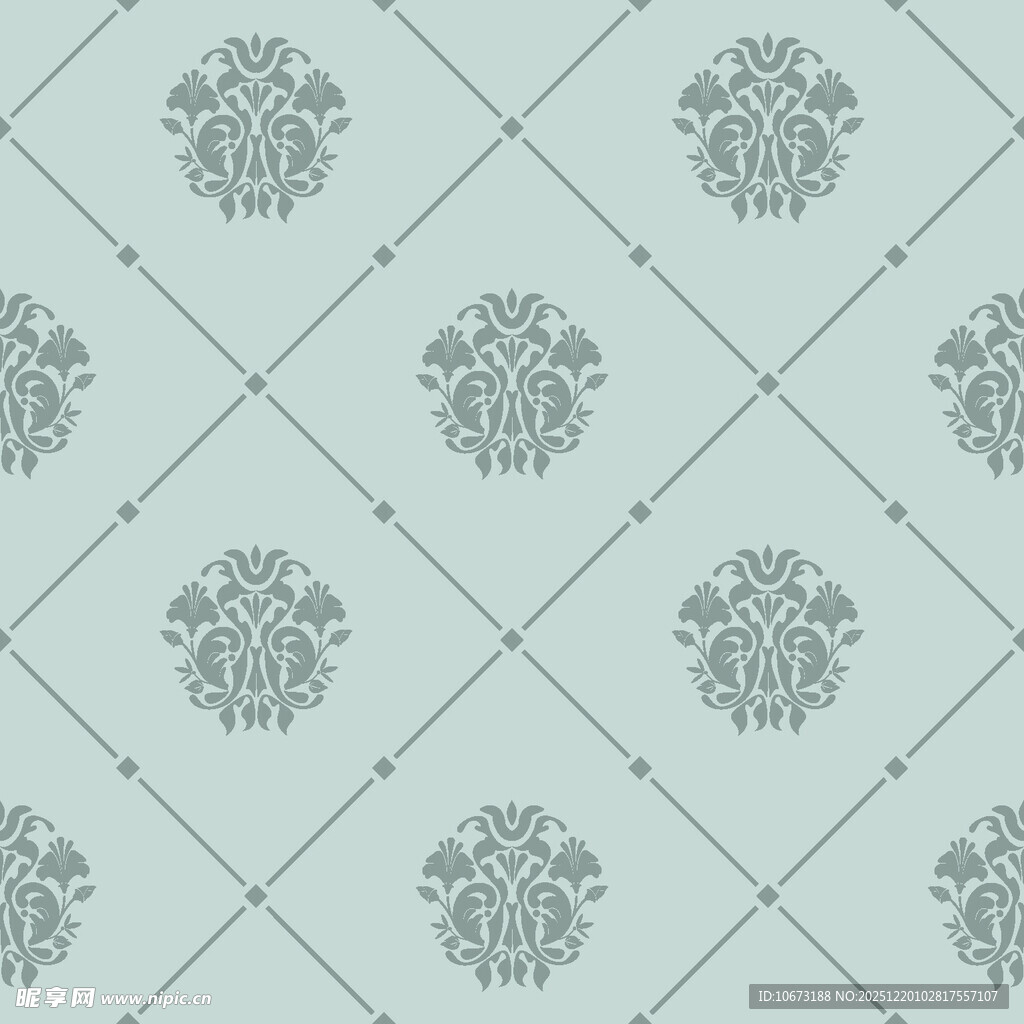 浅绿色几何花纹图案背景