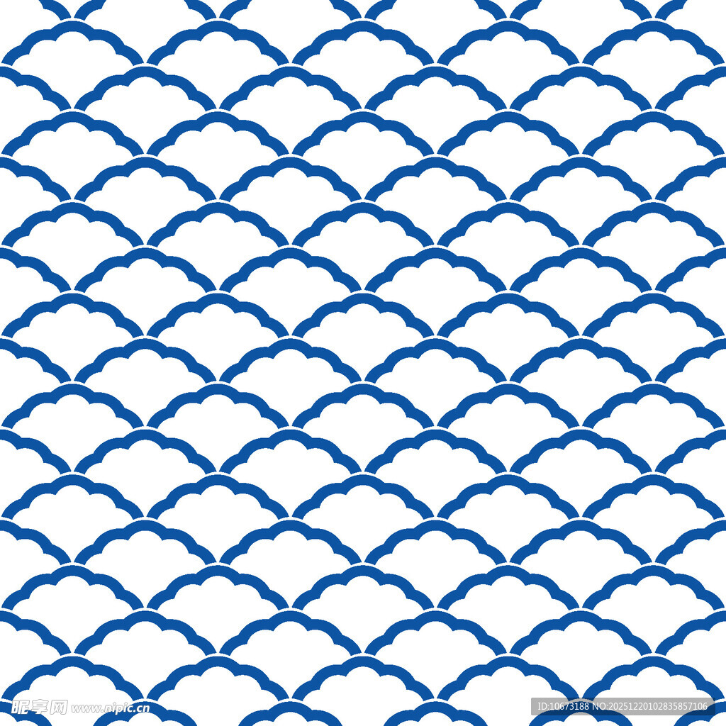 蓝白几何波纹图案背景