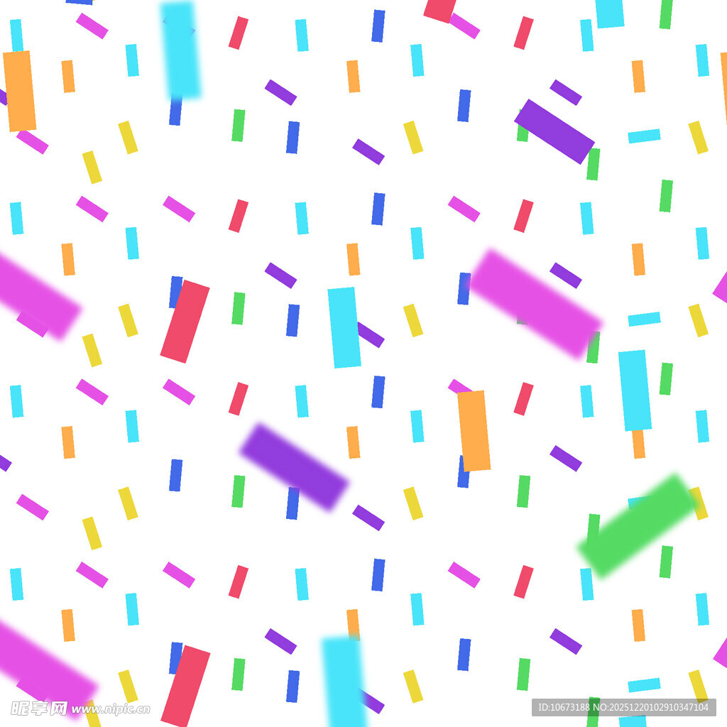 彩色纸屑图案背景