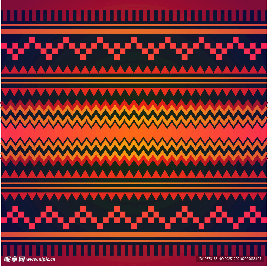 多彩几何图案针织纹理
