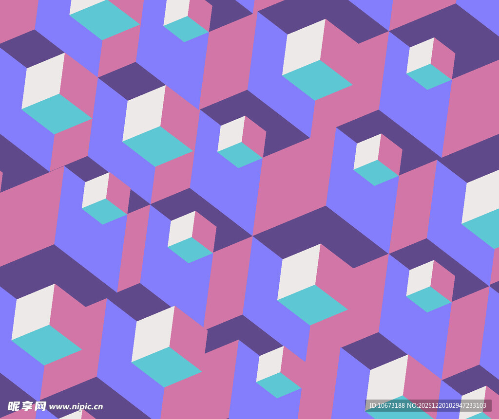 几何立体图案背景