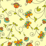 花卉藤蔓图案背景