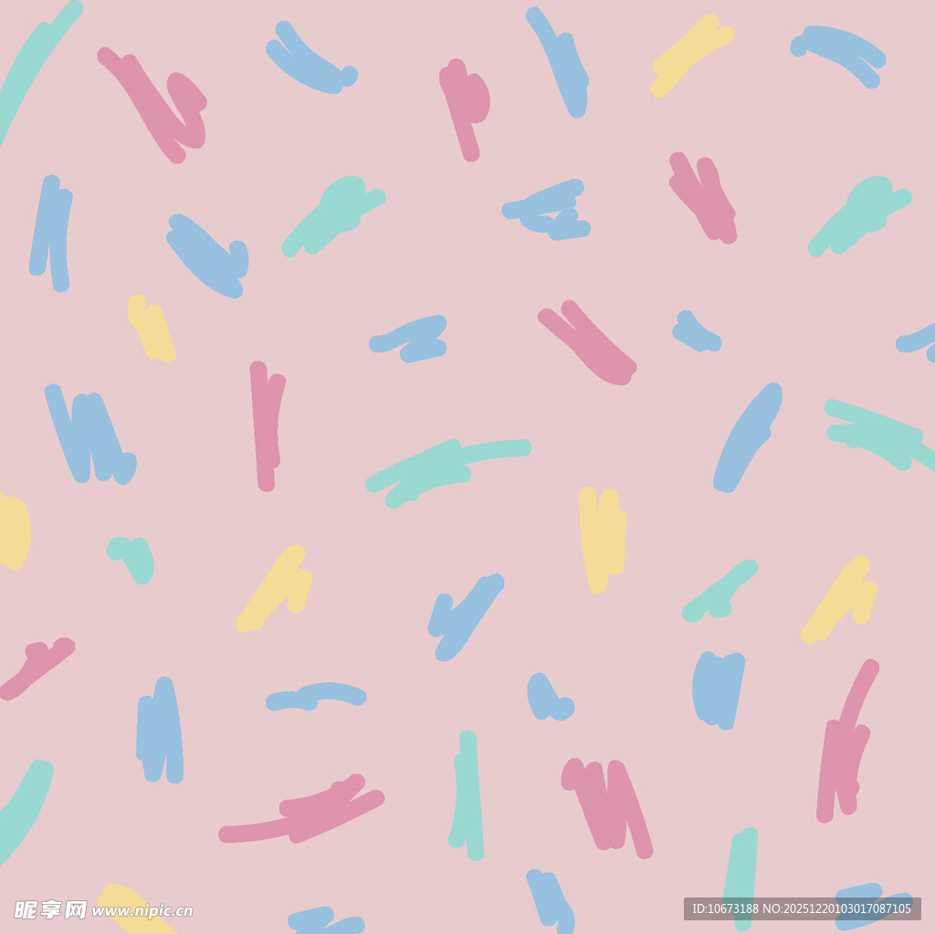 多彩笔触图案背景