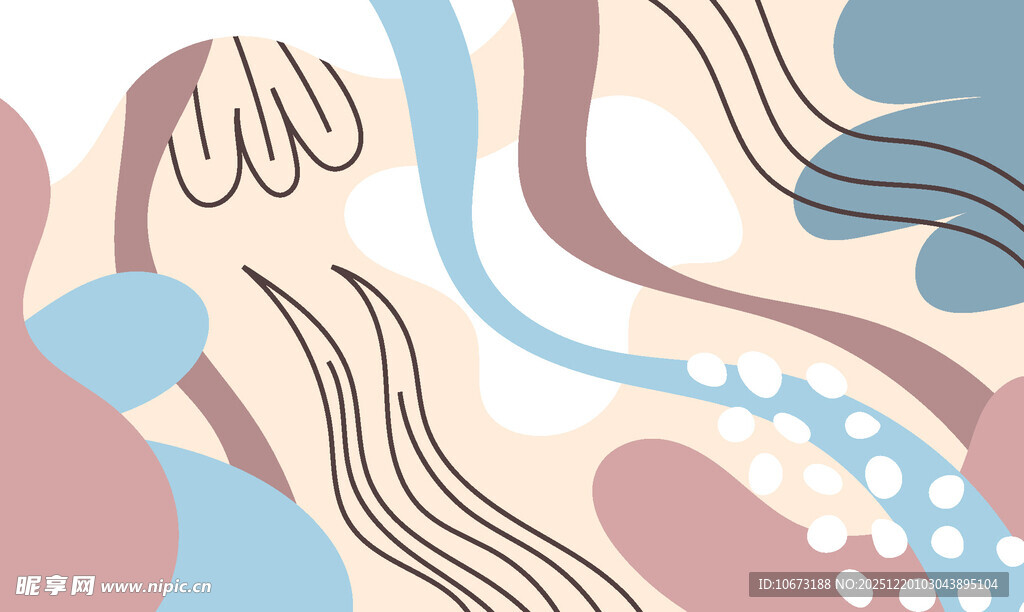 抽象几何线条装饰图案