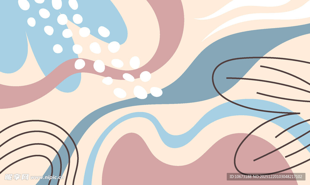 抽象几何线条艺术图案