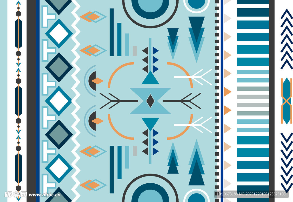 几何民族风图案设计