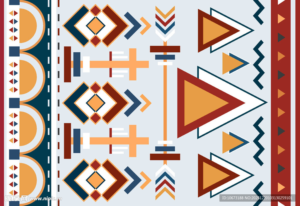 几何民族风图案设计