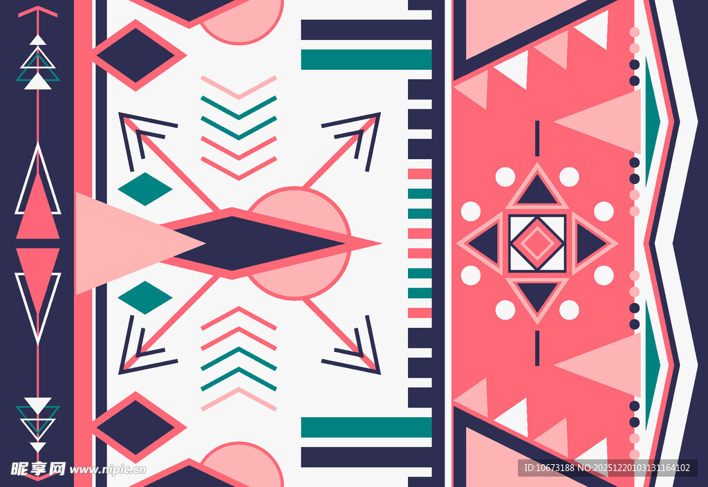 几何民族风图案设计