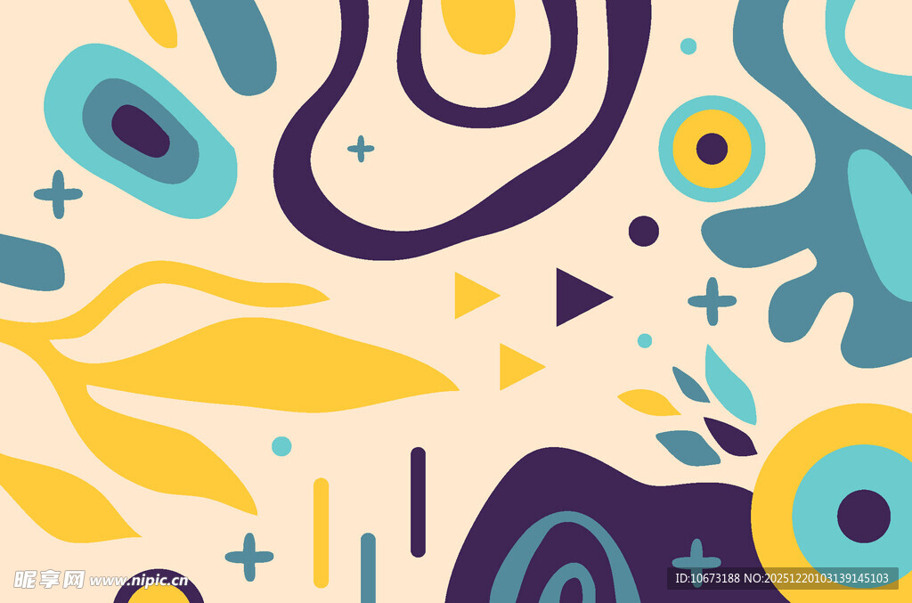 抽象几何图案装饰画