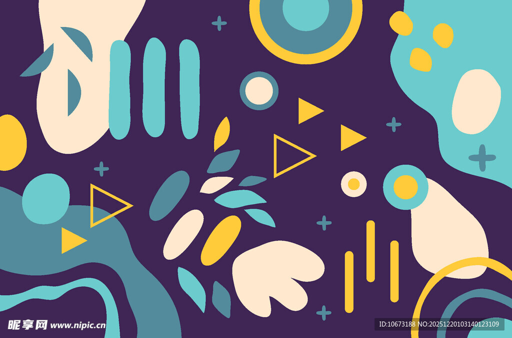 抽象几何梦幻图案背景