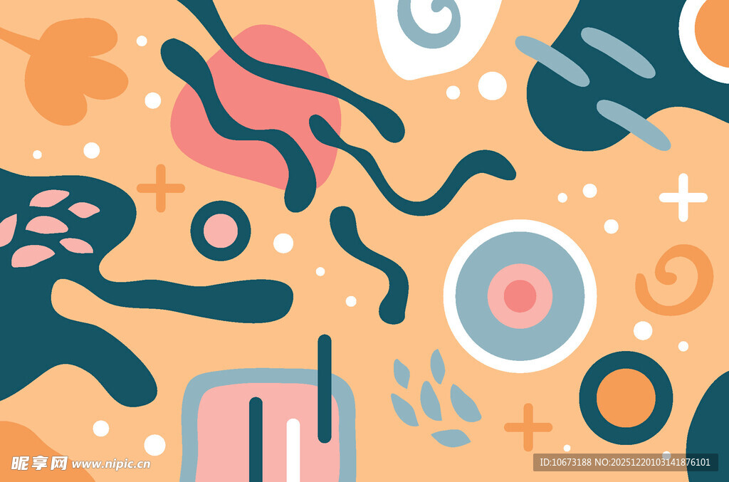 抽象几何图案装饰画