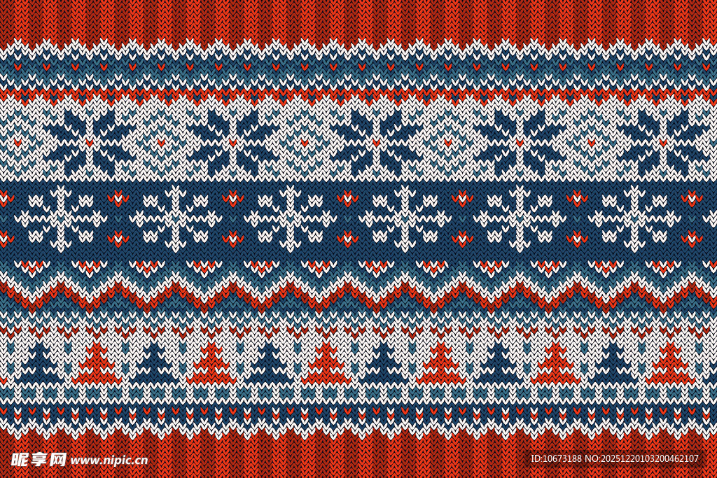 北欧风圣诞针织图案纹理