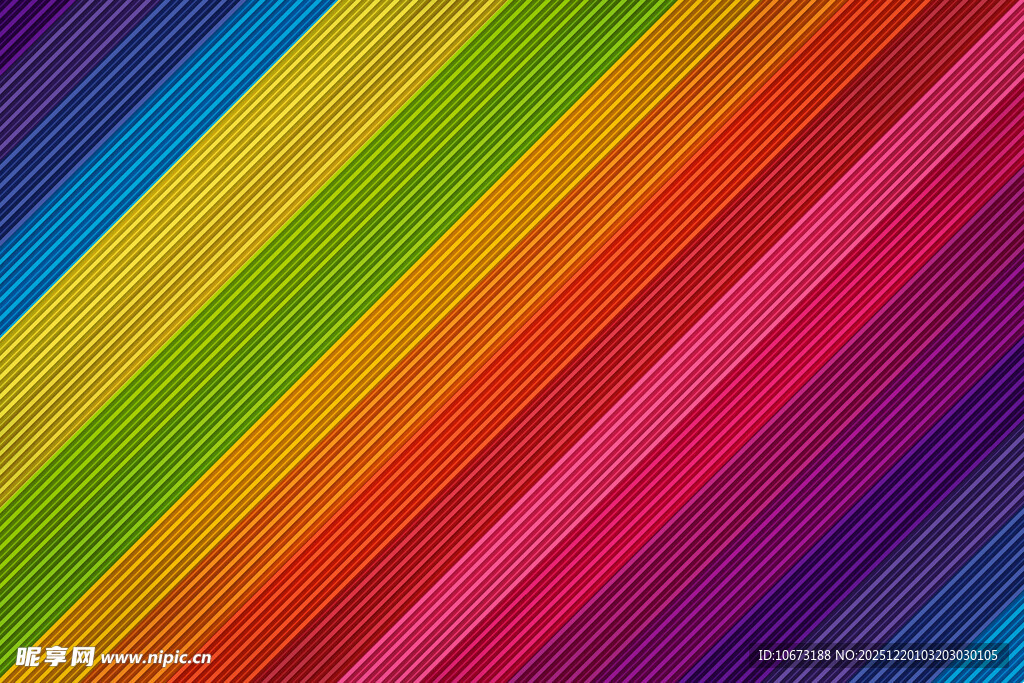 多彩斜纹条纹背景图案