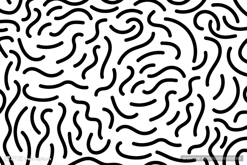 黑白抽象线条纹理图案