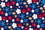多彩花卉图案背景