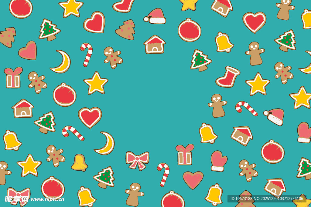 多彩节日元素背景图案