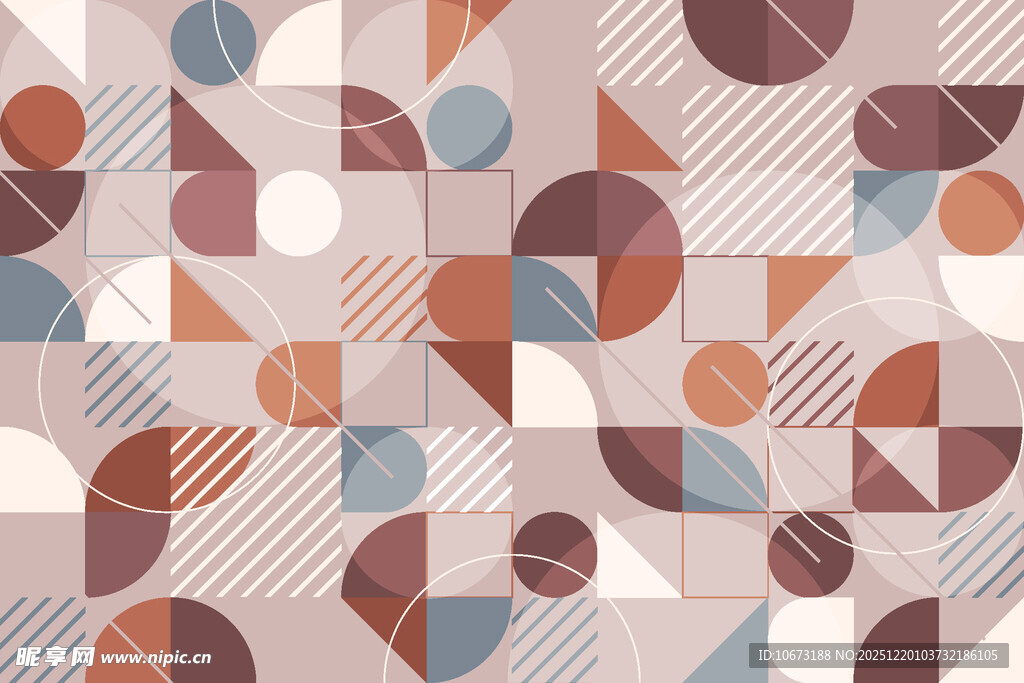 几何图案拼接背景图