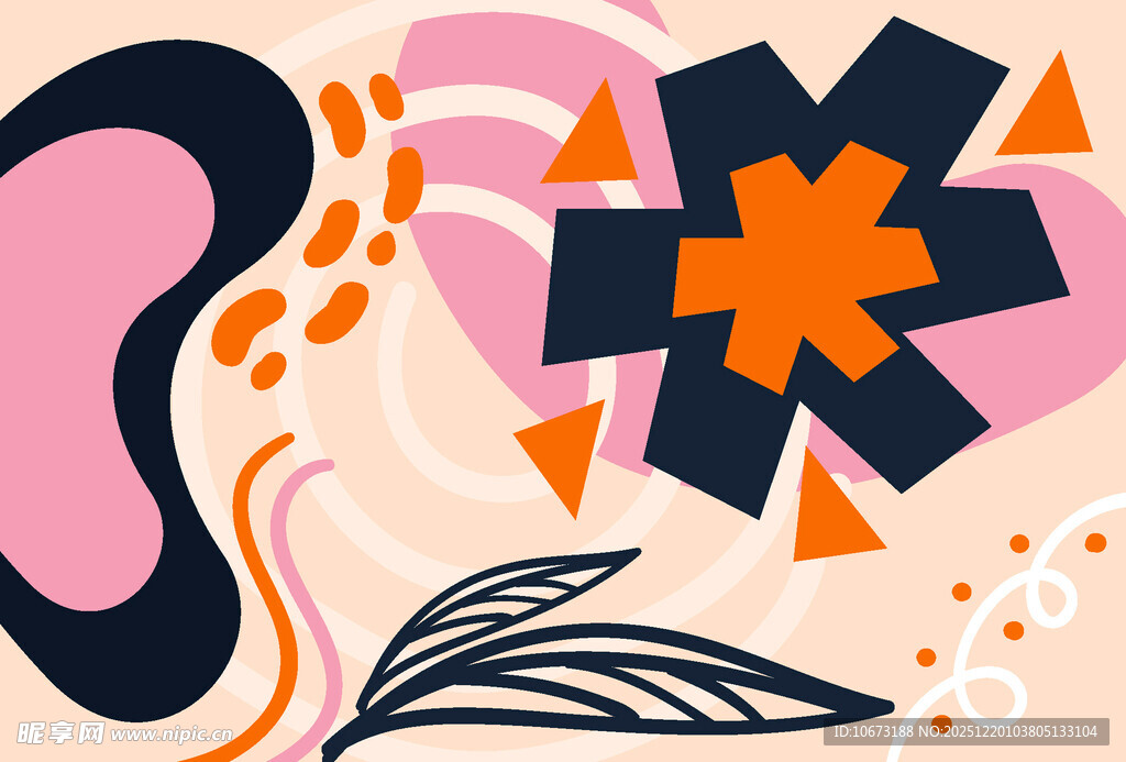 抽象几何图案装饰画