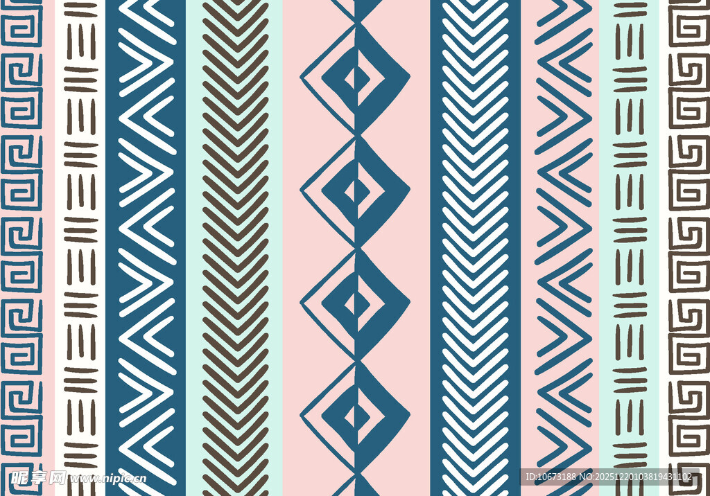 几何图案拼接装饰花纹