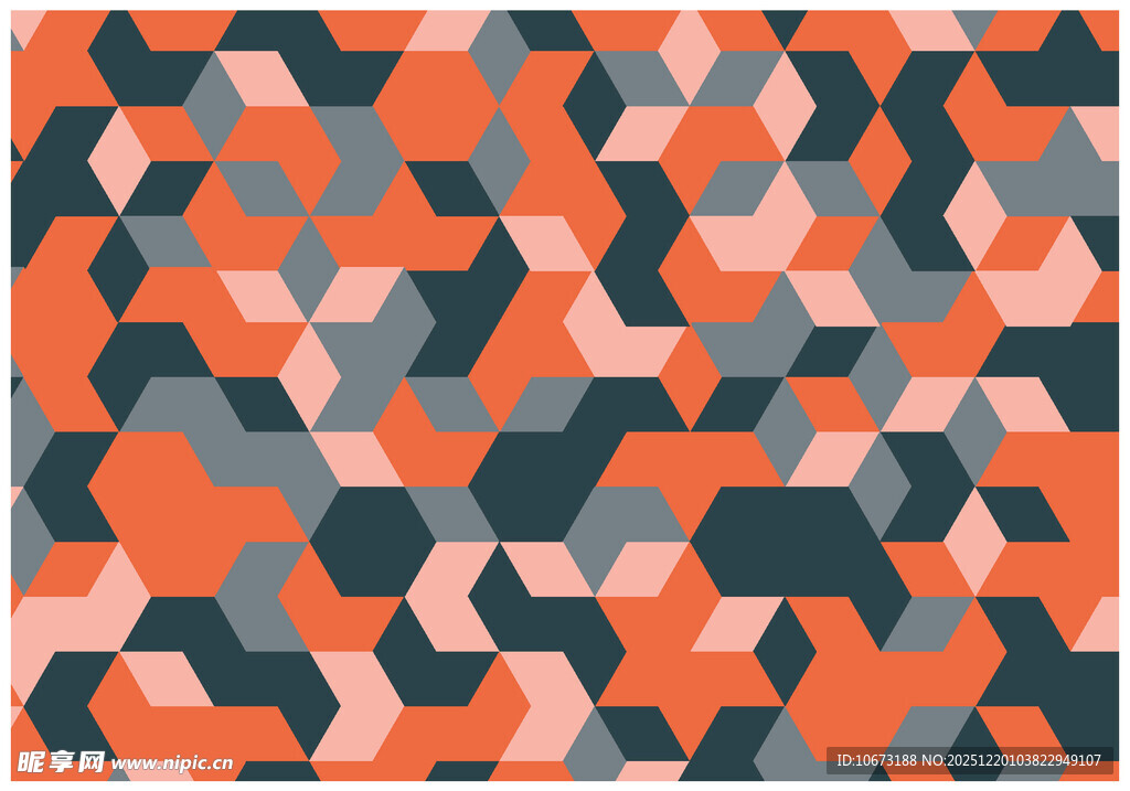 几何图案拼接背景图