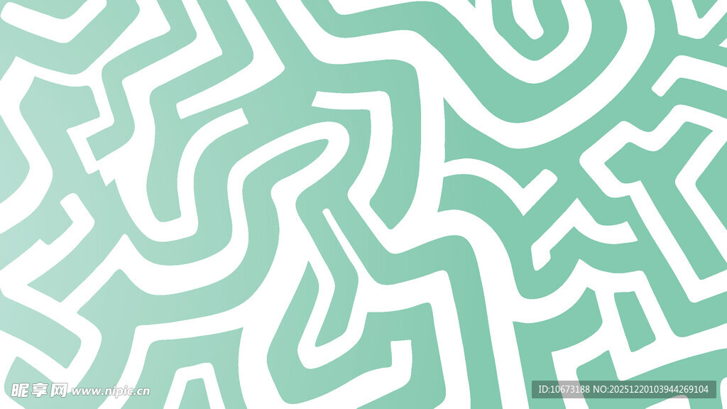 浅绿色迷宫图案纹理背景