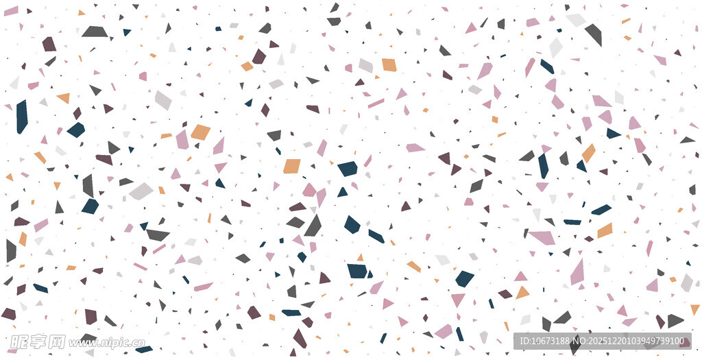 五彩斑斓的抽象碎屑图案