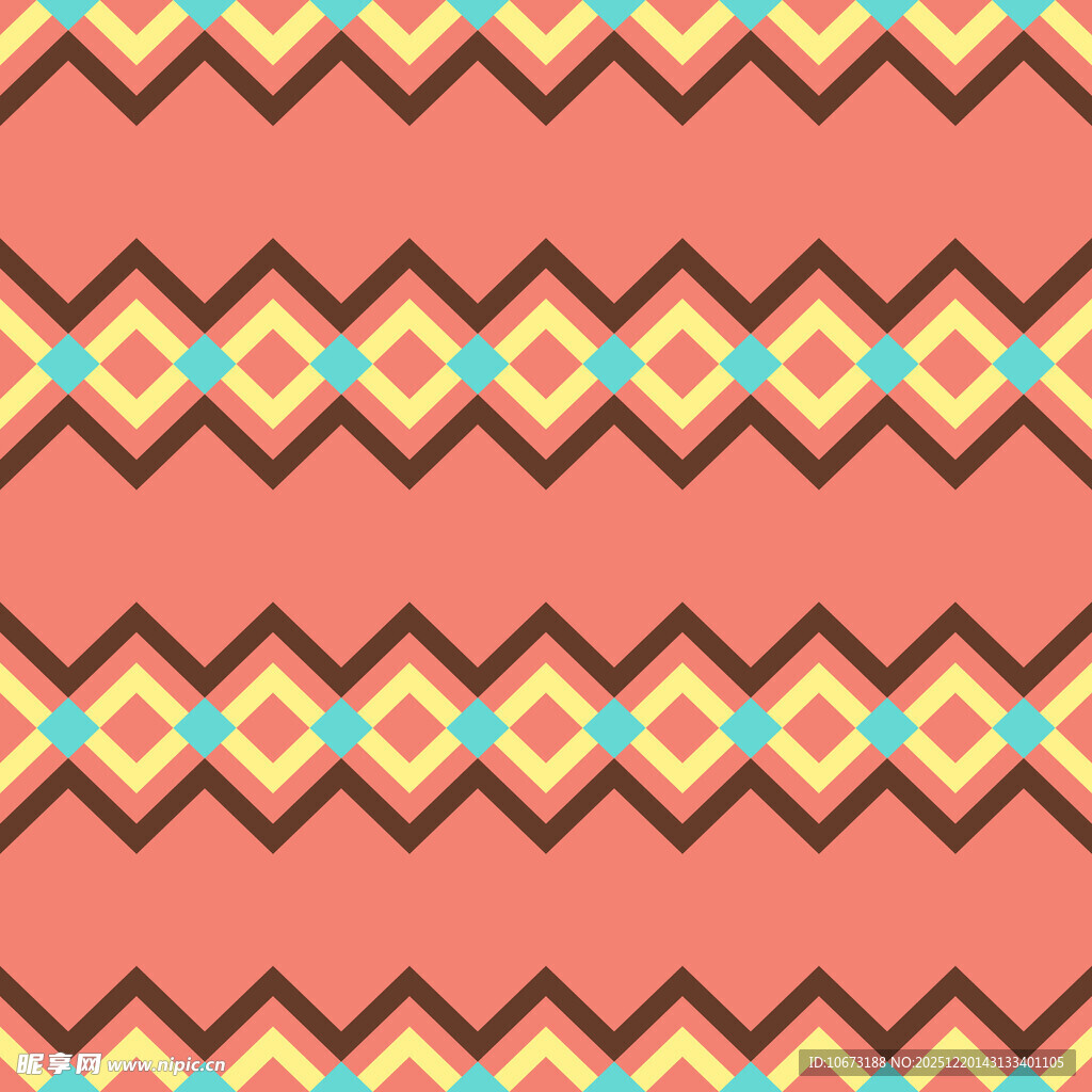 几何菱形民族风图案背景