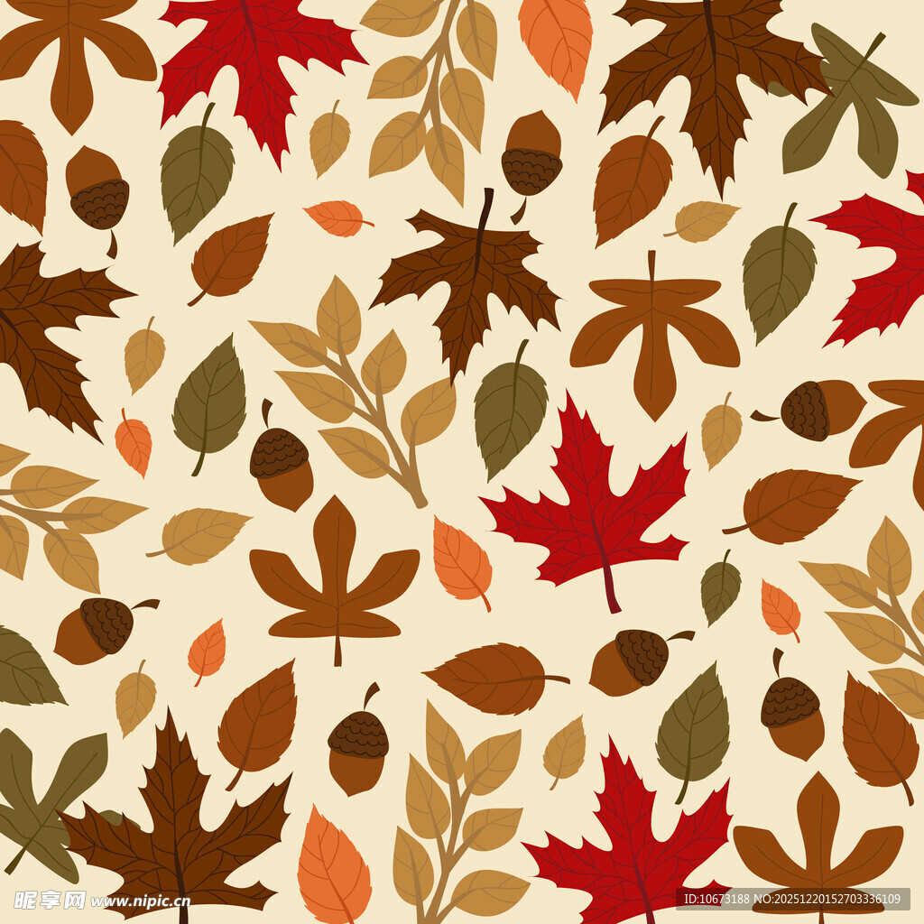 秋季落叶图案背景