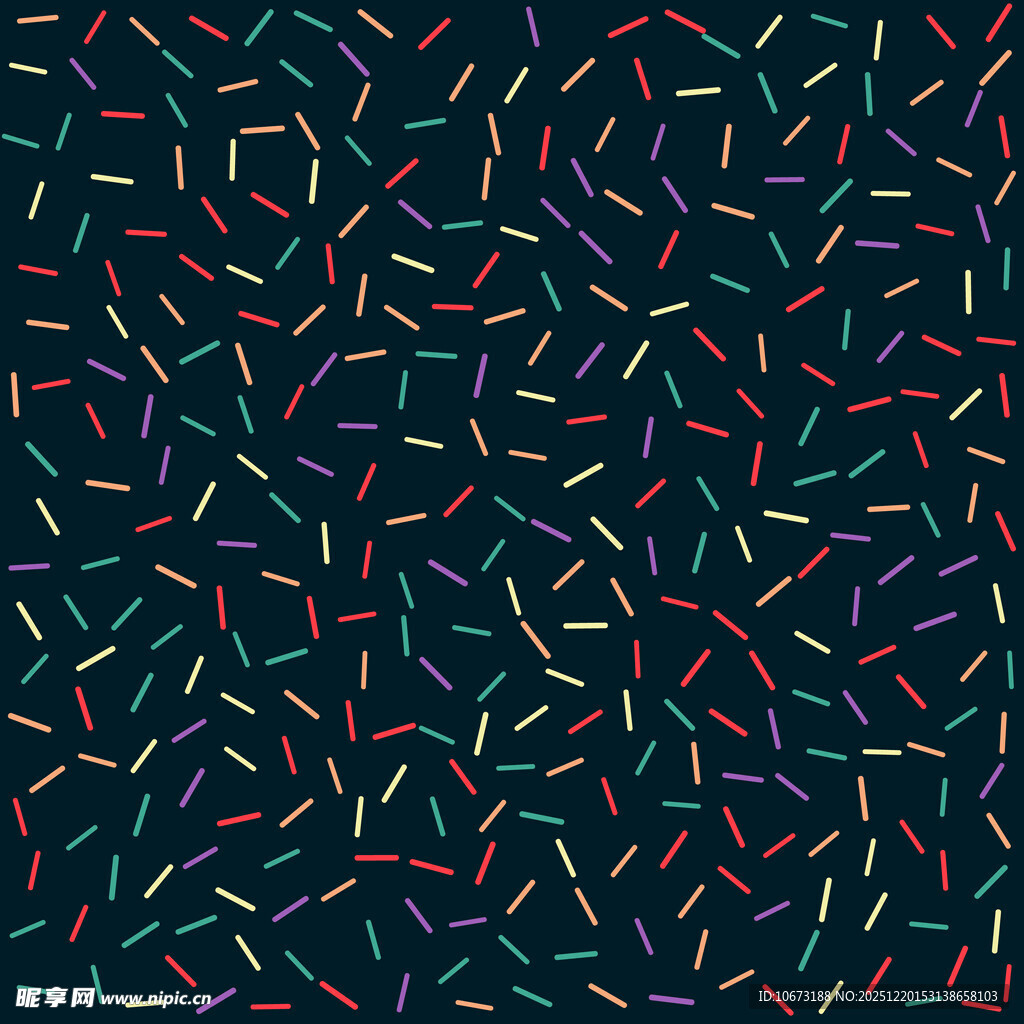 多彩线条构成的抽象图案